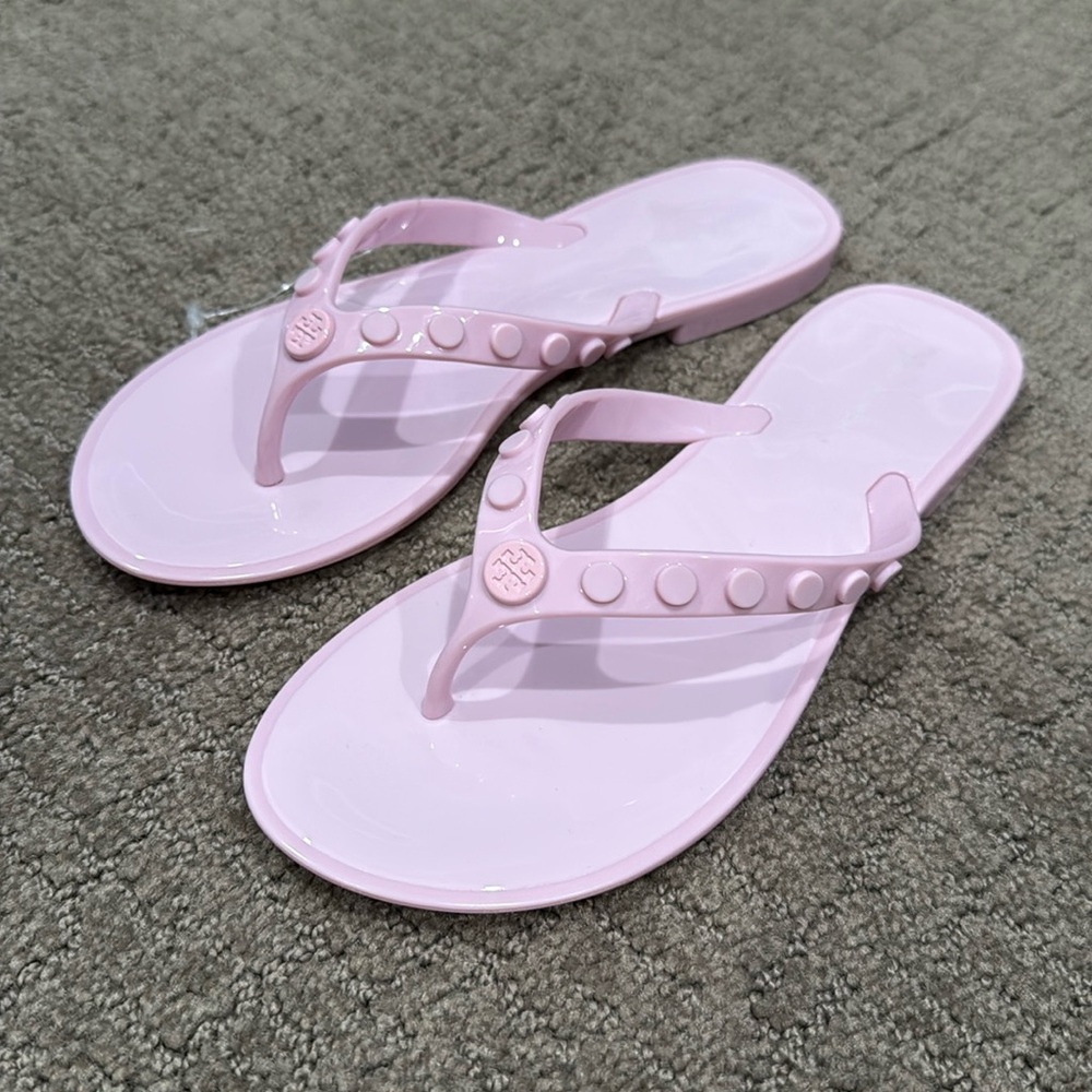 NWOB NWOT Tory Burch Sedona Rose Women's Studded Jelly Sandals Size 5M
